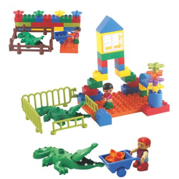 07Zoo series of plastic building block toys