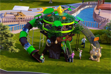 03-2Custom playground equipment the Spiral Castle series