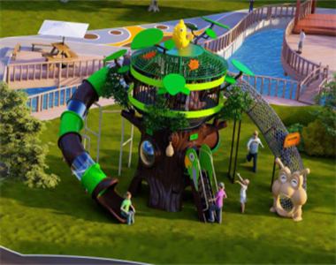 03Custom playground equipment the Spiral Castle series