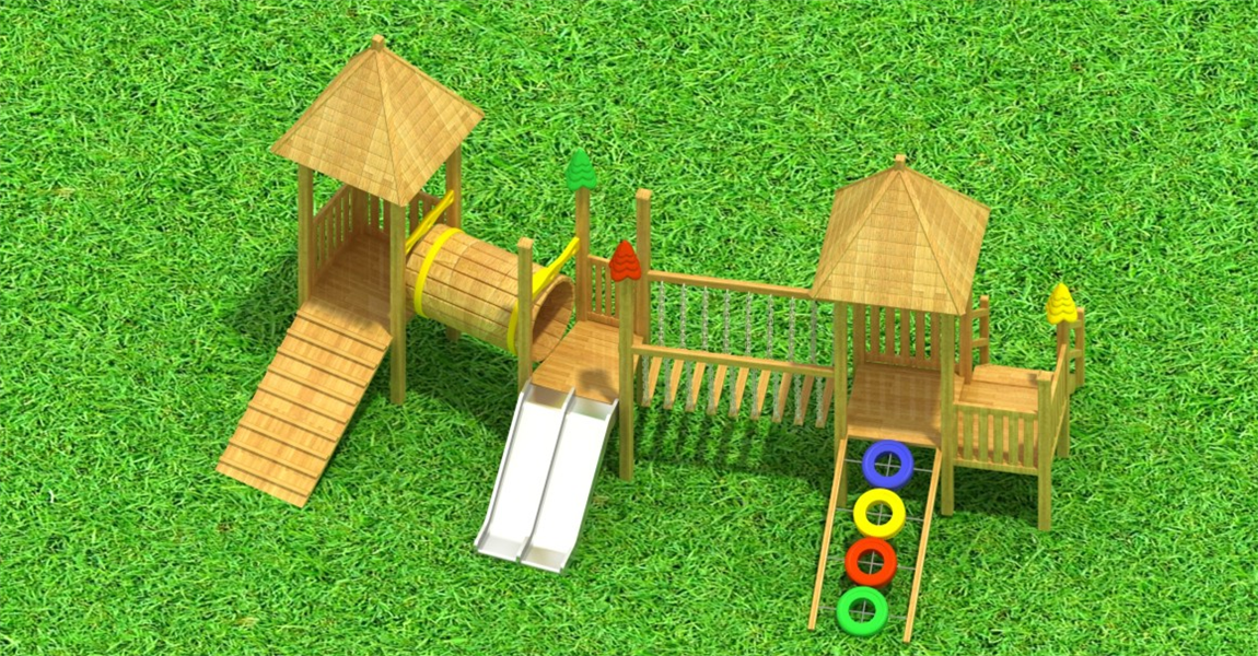 17Wooden non-standard amusement equipment