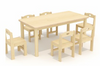 Sound Play Wooden kindergarten tables and chairs Chinese wood products