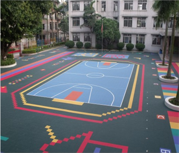 Sound Play Multi-functional suspension splicing floor outdoor basketball court kindergarten roller skating venue non-slip wear-resistant environmental protection polypropylene PP material