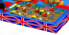 Sound Play Indoor playground Naughty Castle English Style series slide Ocean ball pool play sand Carousel children's castle