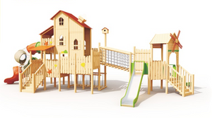 Sound play Happy Wood Language Windmill Paradise wooden slide