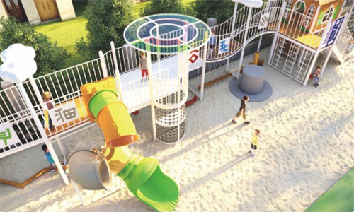 02 Custom playground equipment beach slide series