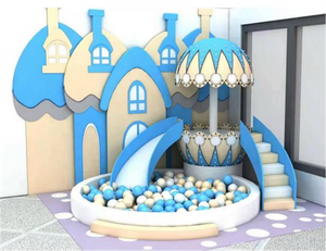 Sound Play Indoor children's playground Blue ice water