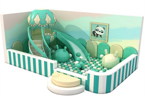 Sound Play Indoor children's playground cyan and blue combination