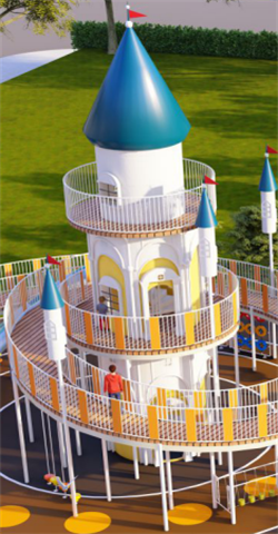 05Custom playground equipment the Spiral Castle series