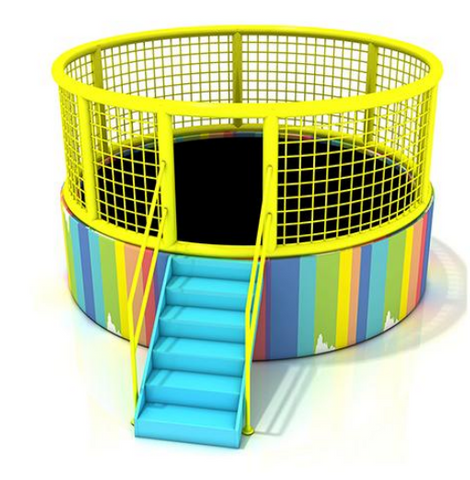 Sound play New round trampoline safe without horns