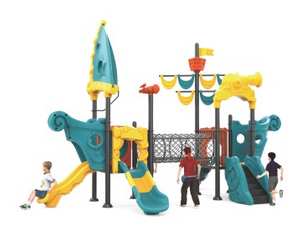 Sound Play Outdoor plastic slide pirate ship series small