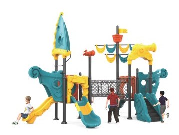 Sound Play Outdoor plastic slide pirate ship series small