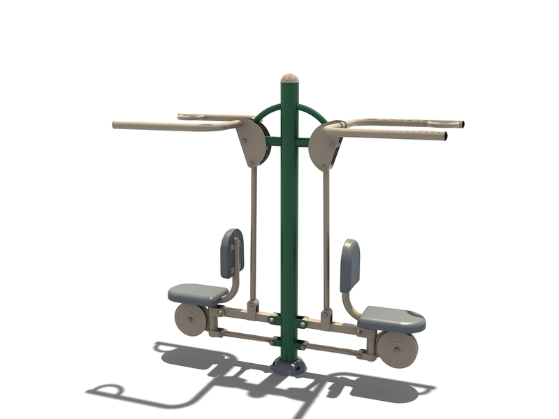 Sound Playground Outdoor Gym Equipment/fitness equipment Double Seated Row Trainer