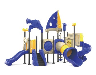 Sound Play Outdoor plastic slide pirate ship series small