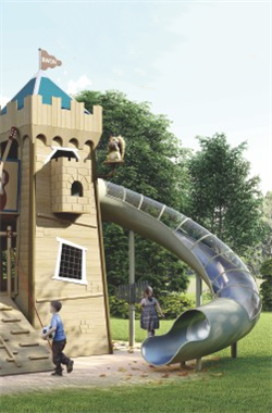 04-3Custom playground equipment Castle Slide series