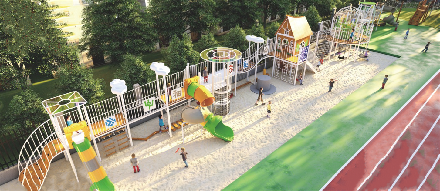 01 Custom playground equipment beach slide series