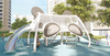 Sound Play Outdoor stainless steel slide panda type China slide