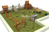 Huanghua Pear Pine Wood Corrosion Wood Locust Wood Non - Standard Custom Playground Equipment Slippery