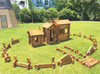 Sound Play Children's outdoor wooden blocks explore the wonders of nature and make play the magic of growing up