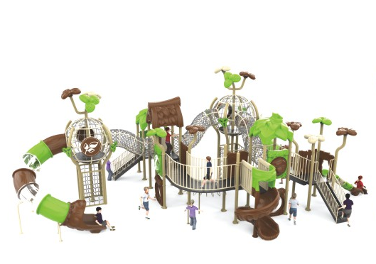 Sound play Outdoor plastic slide forest series children's exclusive forest adventure large-scale safety environmental protection multi-function adventure