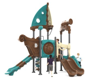 Sound Play Outdoor plastic slide pirate ship series small