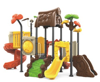 Sound Play Outdoor plastic slide forest series children's exclusive forest adventure small-scale safety environmental protection multi-function adventure