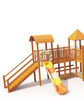 Sound Play Wooden slide log cabin series Wooden outdoor slide