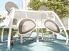 Sound Play Outdoor stainless steel slide panda type China slide