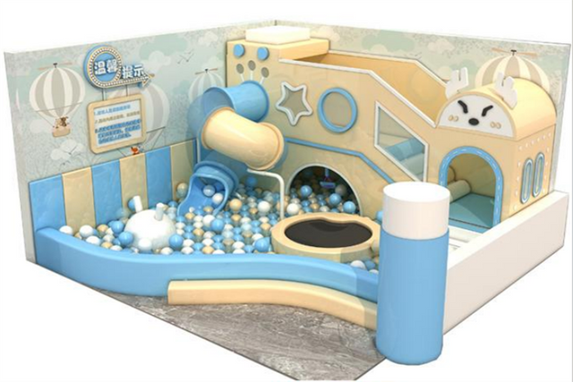 Sound Play Indoor children's playground Blue and yellow combinations