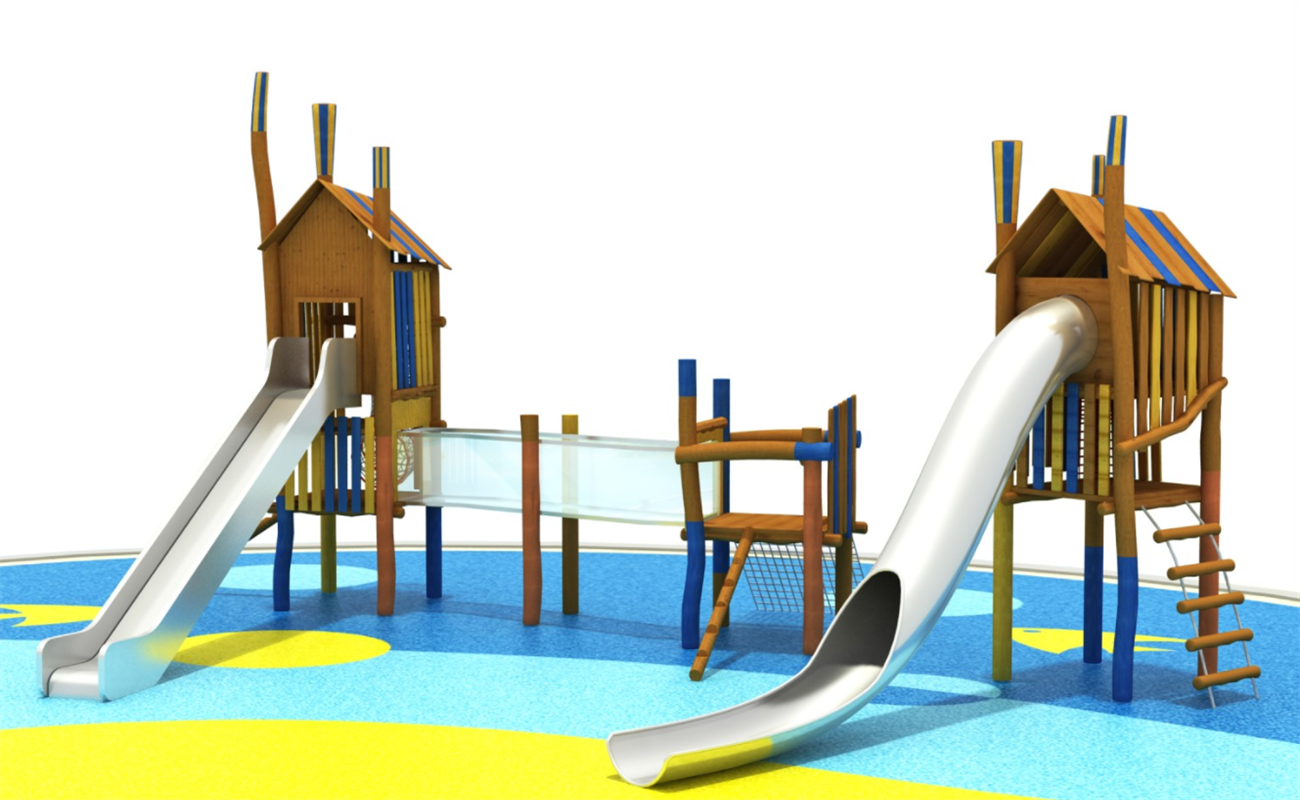 16-1Wooden non-standard amusement equipment