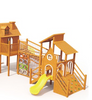 Sound Play Wooden slide log cabin series Wooden outdoor slide