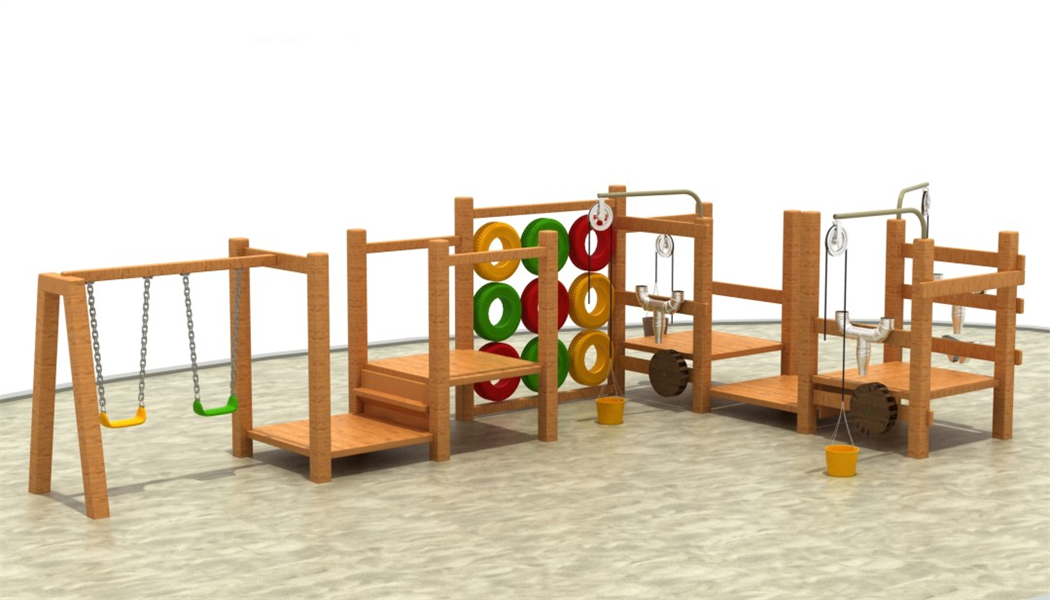 23Wooden non-standard amusement equipment