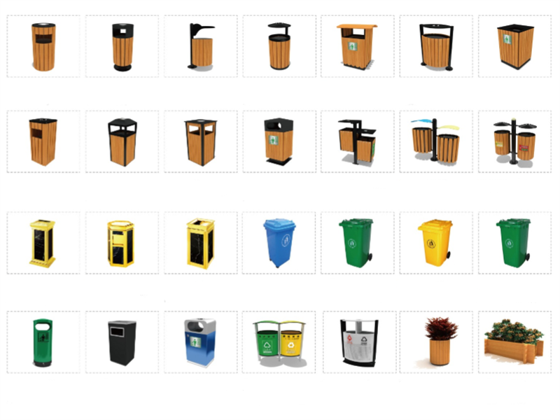 04-0Trash bins