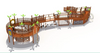 Huanghua Pear Pine Wood Corrosion Wood Locust Wood Non - Standard Custom Playground Equipment Slippery