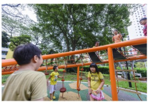 Sound Playground Outdoor Rope Playground West tower net climb