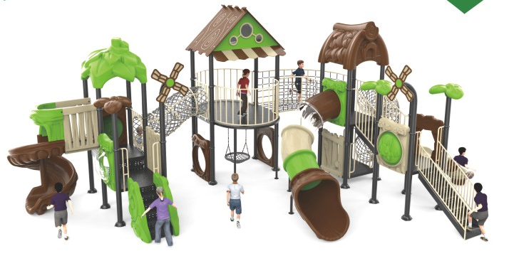 Sound play Outdoor plastic slide forest series children's exclusive forest adventure large-scale safety environmental protection multi-function adventure