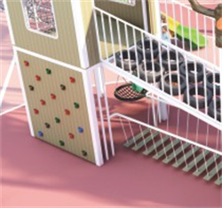 04-1Custom playground equipment simple Castle series