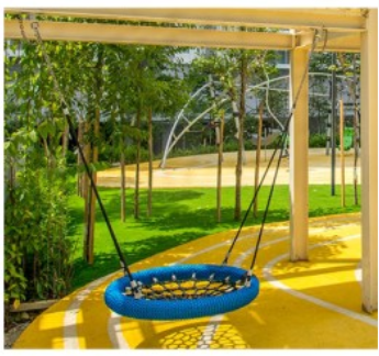 Sound Playground Outdoor Rope Playground West tower net climb