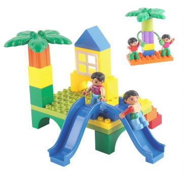 Sound play Zoo series of plastic building block toys Chinese toys